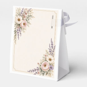 Elegante Wildblumen-Hochzeit Geschenkschachtel