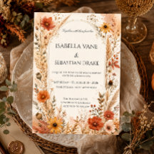 Elegante Wildblumen-Hochzeit im Herbst