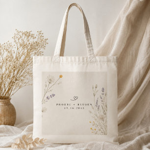 Elegante Wildblumen-Hochzeit Tragetasche