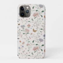 Elegante Wildblumen- & Schmetterlings-Toile-De-Jou
