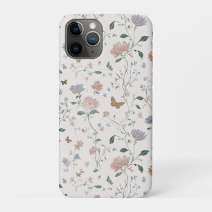 Elegante Wildblumen- & Schmetterlings-Toile-De-Jou Case-Mate iPhone Hülle