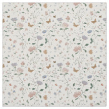 Elegante Wildblumen- & Schmetterlings-Toile-De-Jou