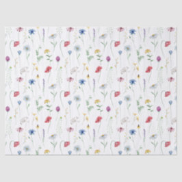 Elegante Wildblumen Seidenpapier