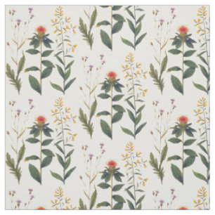 Elegante Wildblumen und Schluchten Die Natur Lover Stoff
