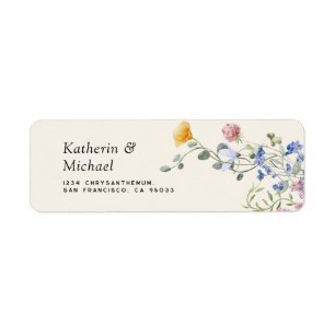 Elegante Wildblumen Wiese Hochzeit
