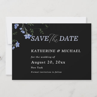 Elegante Wildblumen Wiese Hochzeit Save The Date