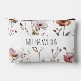Elegante wilde Blume Zubehörtasche