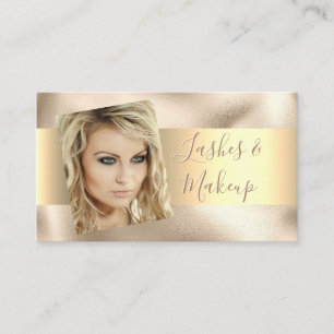 Elegante Wimpern & Visagistin, DIY Name Gold Vs 2 Visitenkarte
