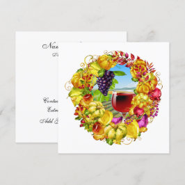 Elegante Wine Fall Season Harvest Einladung