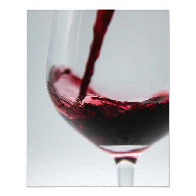 Elegante Wine Pour Fotodruck (Vorne)