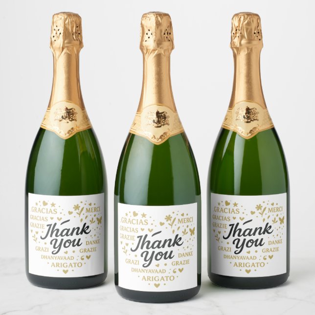 Elegante Wine & Sparkling Labels - Ideal für Gesch (Flaschen)