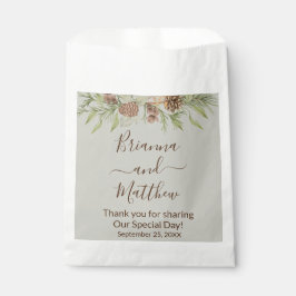 Elegante Winter Beige Gastgeschenk Hochzeit Bag Geschenktütchen