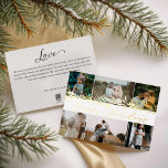 Elegante Winter Foliage 6 Foto Family Collage Folien Feiertagskarte<br><div class="desc">Schicken Sie diese schöne 6-Foto-Familienkollektion an Ihre Freunde und Familie. Unser Design zeigt unsere handgezeichnet Winterfolienelemente in Goldfolie. "Happy Holidays" wird in einem Script-Schriftart in Goldfolie zusammen mit dem Jahr geschrieben. Fügen Sie Ihre persönliche Nachricht auf der Rückseite der Urlaubskarte hinzu. Von Moodthology Papery entworfen</div>
