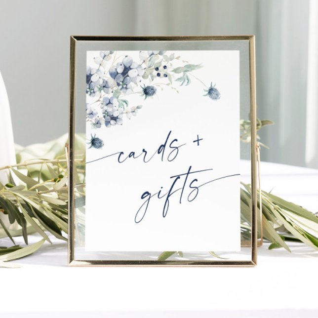 Elegante Winter Foliage Cards & Gifts Wedding Poster (Von Creator hochgeladen)