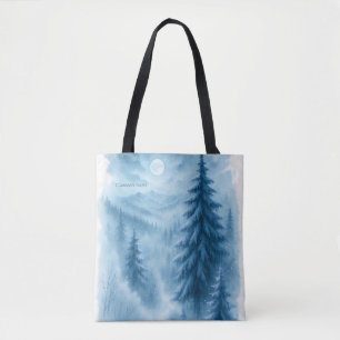 Elegante Winter Forest Corporate Holiday Geschenke Tasche