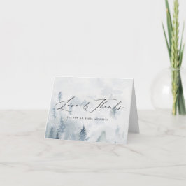 Elegante Winter Forest Liebe & Danke Hochzeit