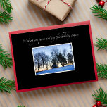 Elegante Winter-Friedens-und Feiertagskarte<br><div class="desc">PERSONIFIZIEREN SIE DIE INSDIE MITTEILUNG</div>
