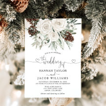 Elegante Winter Pine Wedding
