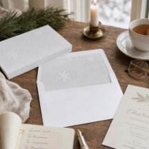Elegante Winter-Schneeflocken-Weihnachtsumschlag
