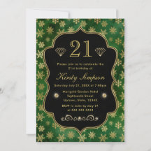 Elegante Winter Snowflakes zum Geburtstag