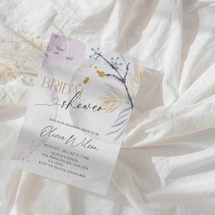 Elegante Winter Wonderland-Brautparty Einladung