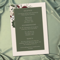 Elegante Winterbeeren- und Tannen-Ivory-Hochzeit