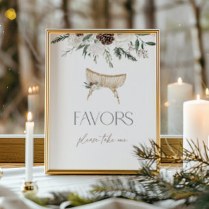 Elegante wintergrüne Baumschul-Favoriten Poster