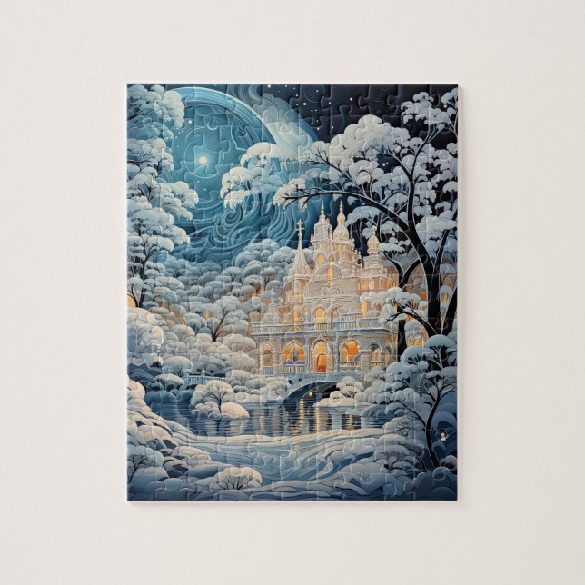 Elegante Winterkapelle Weihnachtsfeiertag (Vertikal)
