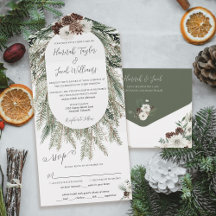 Elegante Winterpine-Hochzeit mit UAWG