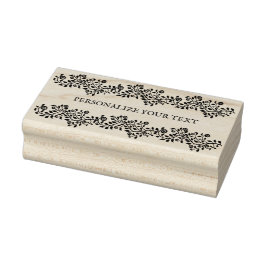 Elegante Wirble Blumenzauberkunst Gummistempel