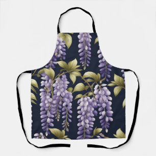 Elegante Wisteria Floral Schürze