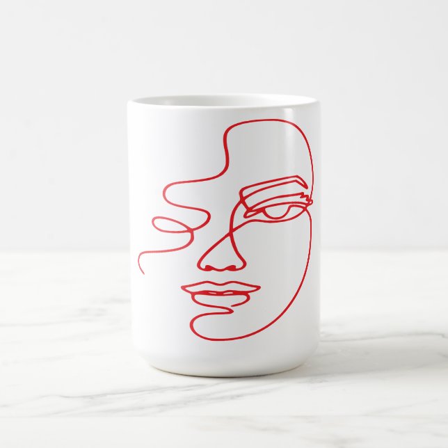 Elegante Woman Vector Tasse (Mittel)