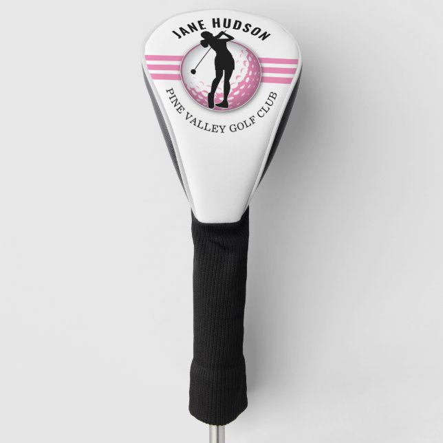 Elegante Women Golfer Design Golf Headcover (Vorderseite)