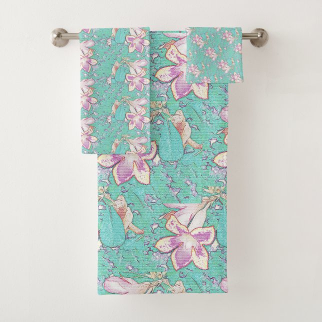 Elegante Wüste Rose Adenium Summer Oasis Beach Fun Badhandtuch Set (Insitu)