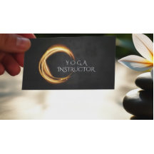 Elegante YOGA Black & Gold ZEN Symbol Glühen Licht