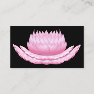 Elegante Yoga-Visitenkarte in Schwarz und Gold Visitenkarte