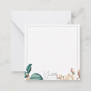 elegante, zarte Magnolia Blume Mitteilungskarte