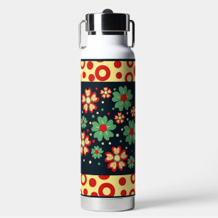 Elegante zeitgenössische, schicke Blumen-Wasserfla Trinkflasche