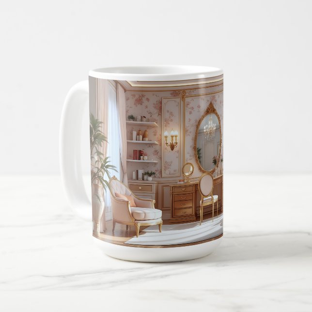 Elegante & Zeitlose Stimmung Kaffeetasse (Vorderseite Links)
