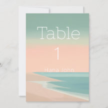 Elegante Ziel-Tischnummer