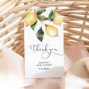 Elegante Zitronenduschanhänger Geschenkanhänger