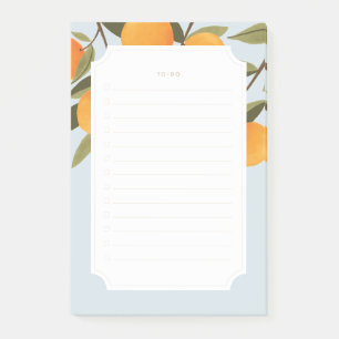 Elegante Zitrusfrüchte Orange zu tun Liste Post-it Klebezettel