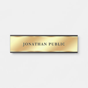 Elegante Zuhause für Ihre benutzerdefinierte Gold Türschild