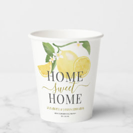 Elegante Zuhause Sweet Zuhause Lemon Theme Party Pappbecher
