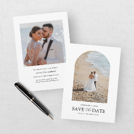 Elegante Zwei-Foto Save The Date