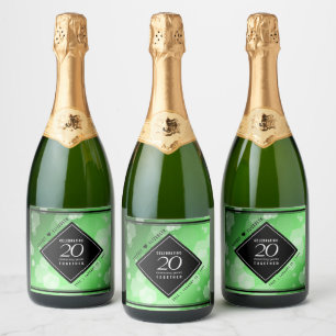 Eleganter 20. Smaragdgrüner Hochzeitstag