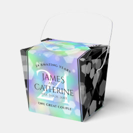Eleganter 24. Opal Wedding Jubiläum Geschenkschachtel