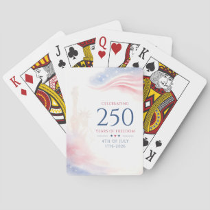 Eleganter 250. amerikanischer Unabhängigkeitstag 4 Spielkarten