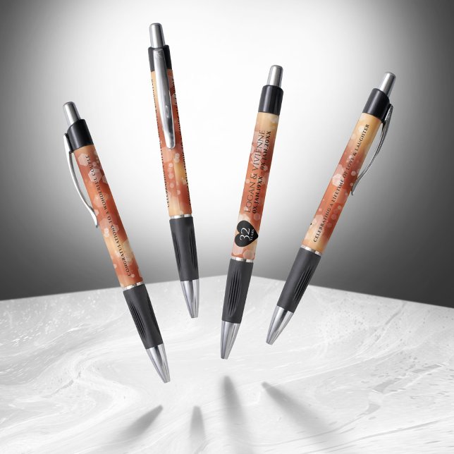 Eleganter 32. Geburtstag der Bronze Kugelschreiber (Elegant 32nd Bronze Wedding Anniversary Pen Cover Photo)