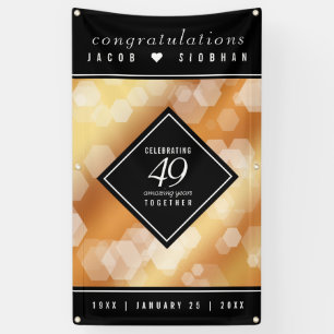 Eleganter 49. Geburtstag der Kupferhochzeit Banner